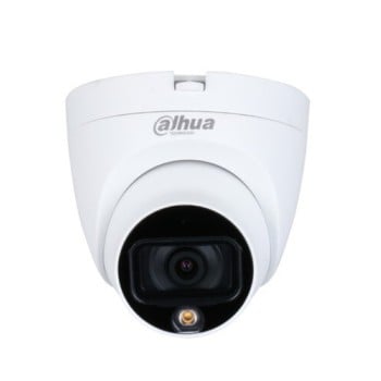 Cámara de Seguridad Dahua 2MP Domo Exterior Visión Nocturna 20M Modelo DH-HAC-HDW1209TLQN-LED