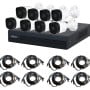 Kit de Vigilancia Dahua - 8 Canales - 8 Cámaras HDCVI - 8 Rollos Siamés - Fuente de Poder - DH-KIT/XVR1B08-I/8-B2A21N-0360B