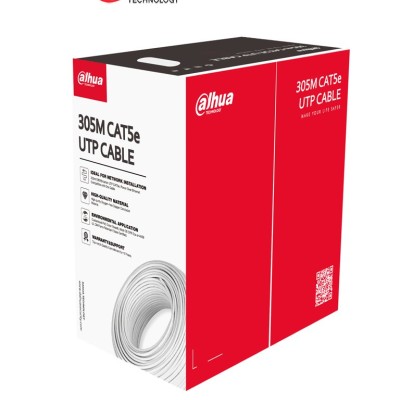 Bobina Dahua PFM920I-5EUN - Cat5e - 305M - 25 AWG - Blanco - DH-PFM920I-5EUN-C-V2 (white)