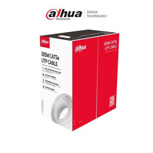 Bobina de Cable Dahua Cat5e 305 Metros 25 AWG Blanco Modelo DH-PFM920I-5EUN-C-V2