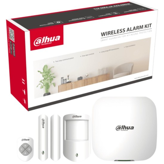 Kit de Alarma Dahua DHI-ART-ARC3000H-03-FW2 - Inalámbrico - Admite 150 Periféricos - 4G - Wi-Fi - Ethernet - DHI-ART-ARC3000H-03-FW2