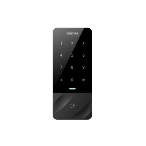 Lector de Tarjetas Dahua ASI1201E-D con Teclado para Identificación Exterior Negro