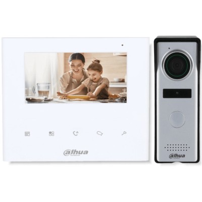 Kit de Videoportero Dahua DHI-KTA04 - 4.3" - Analógico - Botones Touch - Frente de Calle - 1.3MP - IP66 - DHI-KTA04