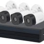 Kit de Vigilancia Dahua DHT0250010 - 4 Canales - 4 Cámaras CCTV - 4 Rollos Siamés - Fuente de Poder - DHT0250010