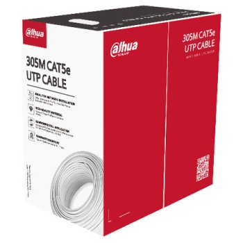 Bobina de Cable Dahua Cat5e 100 Metros 4 Pares Blanco Modelo DH-PFM920I-5EUN-C-V2-100