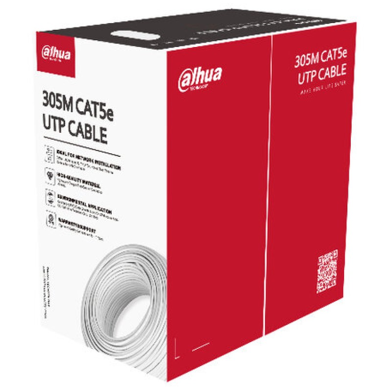 Bobina Dahua - Cat5e - 100M - 4 Pares - Blanco - DH-PFM920I-5EUN-C-V2-100