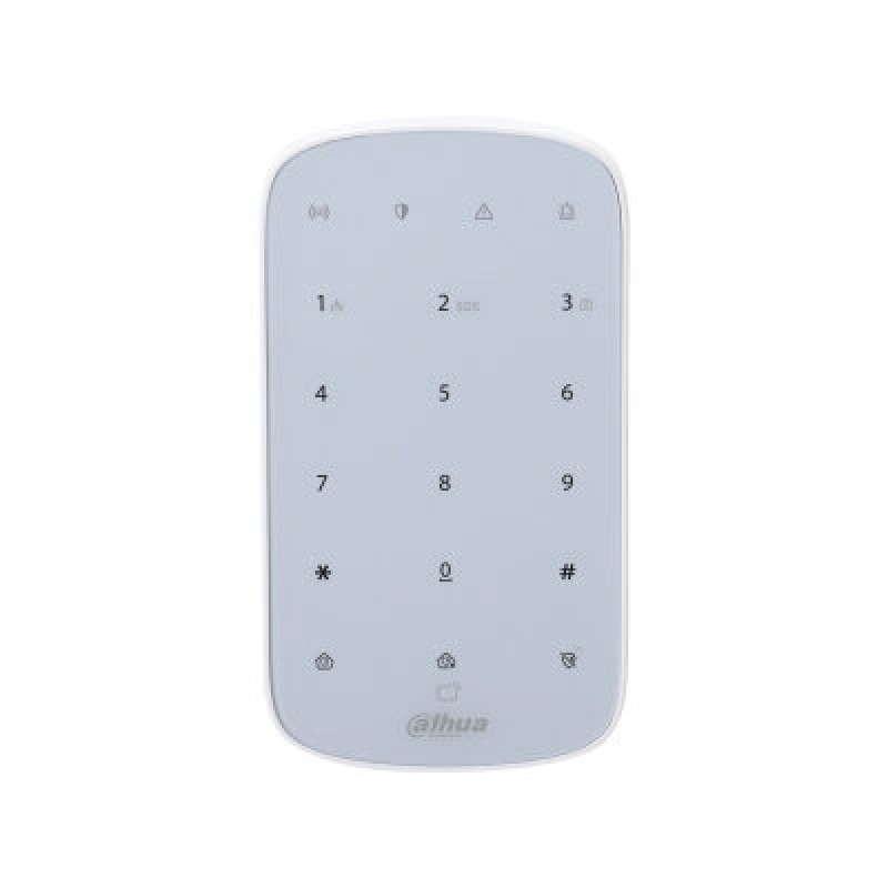 Teclado Dahua DHI-ARK30T-W2 - Inalámbrico - Touch - Hasta 32 Usuarios - Pin o Tarjetas Mifare - DHI-ARK30T-W2