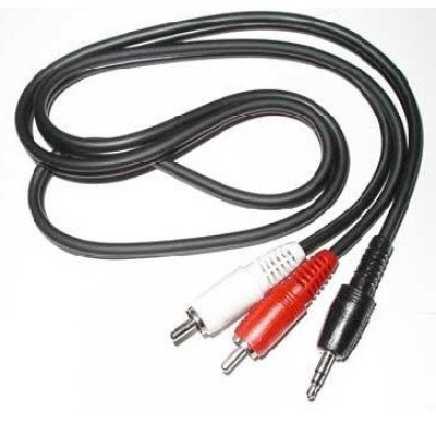 Cable RCA BRobotix 080161 - 2 Audio Macho a 3.5mm Macho - 1.8m - 080161 Cable RCA BRobotix 080161 - 2 Audio Macho a 3.5mm Macho - 1.8m - 080161