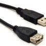 Extensión USB BRobotix 102310 - Macho/Hembra - 3 mts - Negro - 102310