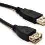 Extensión USB BRobotix 102345 - Macho/Hembra - 4.5 mts - Negro - 102345