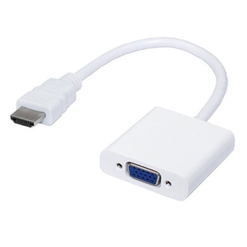 Convertidor HDMI a VGA Brobotix Macho/Hembra Blanco 1080p Modelo 110910