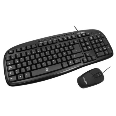 Teclado y Mouse Easy Line EL-993391 - Alámbrico - USB -Español - Negro - EL-993391