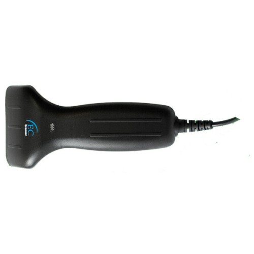 Lector de Código de Barras CCD EC Line EC-CD-8100 - Ergonómico - PS2 - Negro