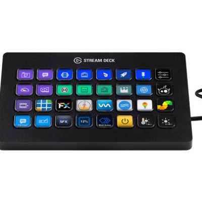 Teclado Elgato Stream Deck XL - 32 Teclas LCD Personalizables - USB 3.0 - 10GAT9901