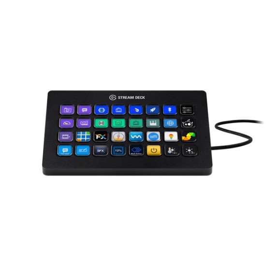 Teclado Elgato Stream Deck XL - 32 Teclas LCD Personalizables - USB 3.0 - 10GAT9901