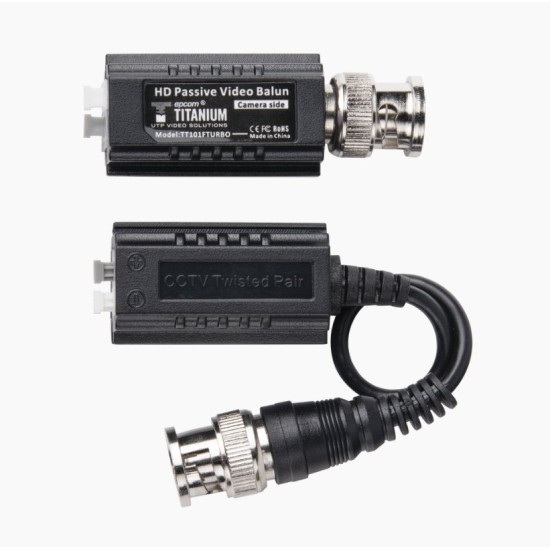 Kit de Transceptores Epcom TT-101-F-TURBO - 5MP - Hasta 4K - Cable RF Blindado - TT-101-F-TURBO