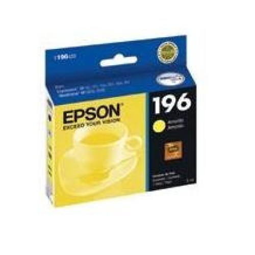 Cartucho de Tinta Epson 196 Amarillo Original T196420-AL para Impresoras