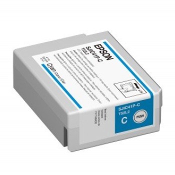 Cartucho de Tinta Epson Cian Original para ColorWorks CW-C4000 Modelo C13T52L220