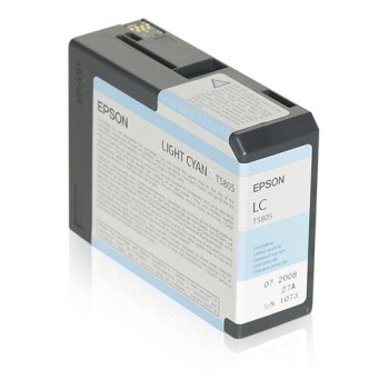 Tinta Epson T580 UltraChrome K3 - Cian Claro - 80ml - T580500