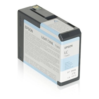 Tinta Epson T580 UltraChrome K3 - Cian Claro - 80ml - T580500