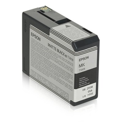 Tinta Epson T580 UltraChrome K3 - Negro Mate - 80ml - T580800