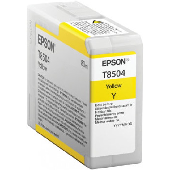 Tinta Epson T850 UltraChrome - Amarillo - 80ml - T850400