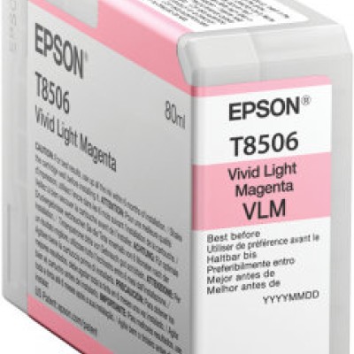 Tinta Epson T850 UltraChrome - Magenta Claro Vivo - 80ml - T850600