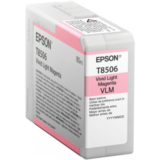 Tinta Epson T850 UltraChrome - Magenta Claro Vivo - 80ml - T850600