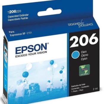 Tinta Epson 206 - Cian - T206220-AL