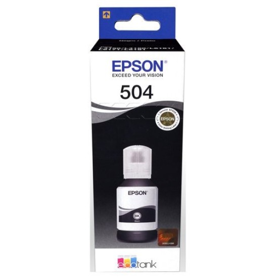 Botella de Tinta Epson 504 - Negro - 2 Piezas - T504120-2P