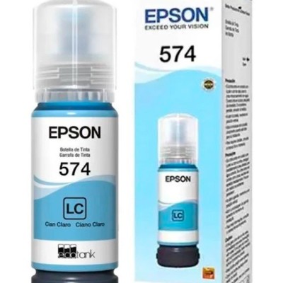 Tinta Epson T574 - Cian Claro - T574520-AL