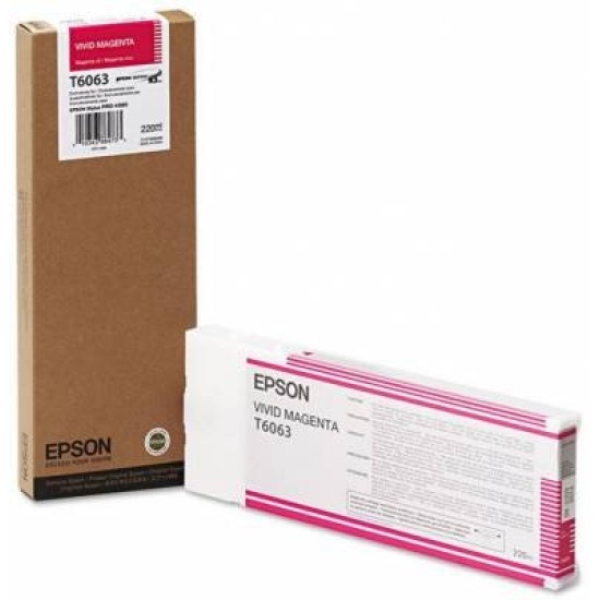 Tinta Epson T606300 -  Magenta Vivo - 220ml - T606300