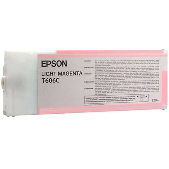 Tinta Epson T606 UltraChrome K3 - Magenta Claro - 220ml - T606C00