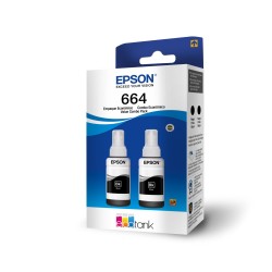 Tinta Epson Ecotank 664 - 2 Botellas Negro - Modelo T664120-2P