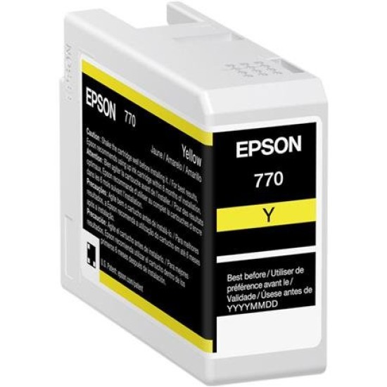 Tinta Epson UltraChrome PRO10 T770 - Amarillo - 25ml - T770420