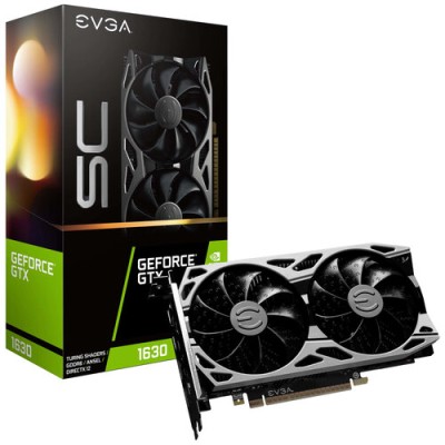 Tarjeta de Video EVGA GeForce GTX 1630 SC GAMING - 4GB - 64-bit - PCI-E 3.0 - GDDR6 - HDMI - DisplayPort - 04G-P4-1633-KR