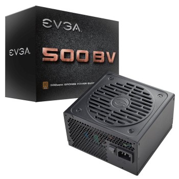Fuente de Poder EVGA 500W ATX 80 PLUS Bronze Modelo 100-BV-0500-K1 Fuente de Poder EVGA 500W ATX 80 PLUS Bronze Modelo 100-BV-0500-K1