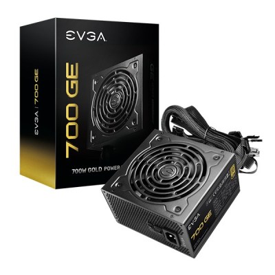 Fuente de Poder EVGA 700 GE - 700W - ATX - 24 Pin - 6 SATA - 80 PLUS Gold - 200-GE-0700-V1