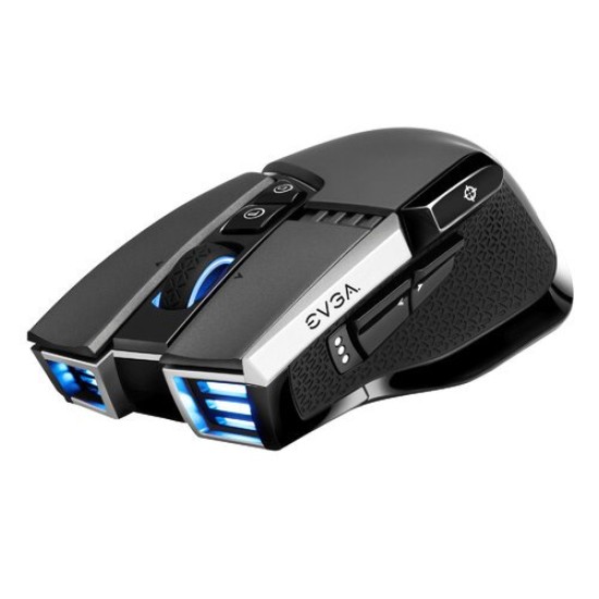 Mouse Gamer EVGA X20 - Inalámbrico - 10 Botones - Diestro - Gris - 903-T1-20GR-K3
