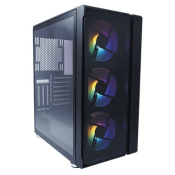Gabinete Gamer Evotec EV-1021 - Mini Torre - ATX/Micro ATX/Mini-ATX - 3 Ventiladores - Panel Lateral - EV-1021