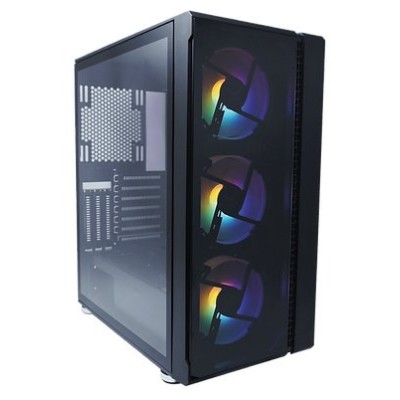 Gabinete Gamer Evotec EV-1021 - Mini Torre - ATX/Micro ATX/Mini-ATX - 3 Ventiladores - Panel Lateral - EV-1021
