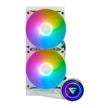 Enfriamiento Líquido Game Factor LQG601 - 2 Ventiladores - 2550 RPM - ARGB - Blanco - LQG601-WH