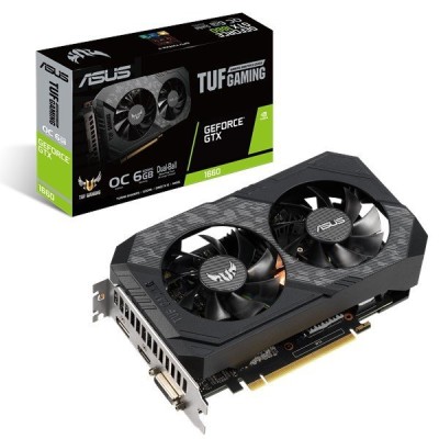 Tarjeta de Video ASUS TUF Gaming GeForce GTX 1660 SUPER OC - 6GB - 192-bit - PCI-E 3.0 - GDDR6 - HDMI - DisplayPort - TUF-GTX1660S-O6G-GAM