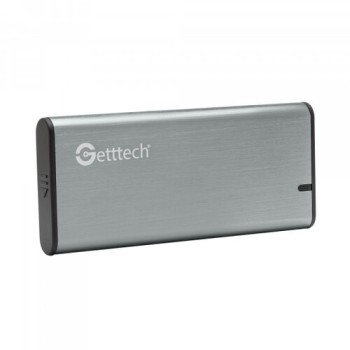 Gabinete Getttech GCE-M231-01 - 2.5" - USB 3.0 - SSD - Plata - GCE-M231-01