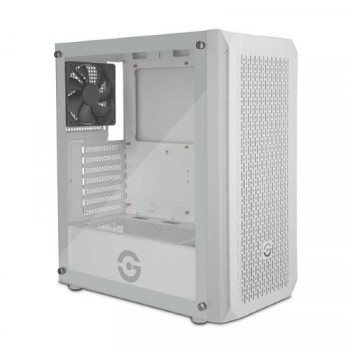 Gabinete Gamer Getttech GCM-ASGX1-01WH - Media Torre - ATX/Micro ATX/ Mini ITX - 1x Ventilador - Panel Lateral - Blanco - GCM-ASGX1-01WH