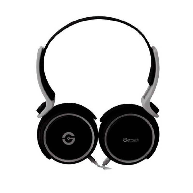 Audífonos Getttech GH-2540G - Alámbricos - 1.5m - Negro con Gris - GH-2540G