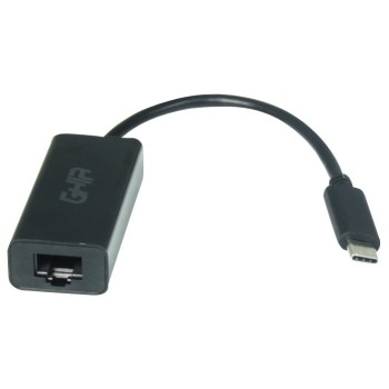 Adaptador GHIA ADAP-5 - USB 3.1 Tipo C a Ethernet - Negro - ADAP-5