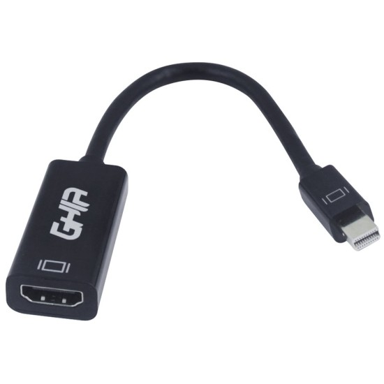 Adaptador GHIA ADAP-9 - Mini Display Port a HDMI - Negro - ADAP-9