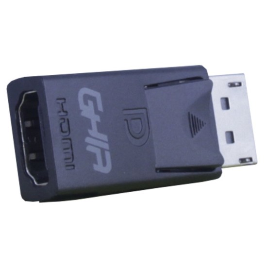 Adaptador GHIA ADAP-7 - DisplayPort a HDMI - Negro - ADAP-7