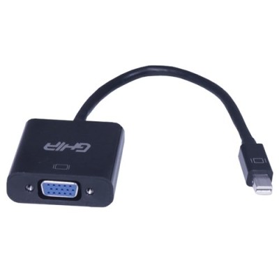 Convertidor GHIA ADAP-10 - Mini DisplayPort a VGA - Negro - ADAP-10